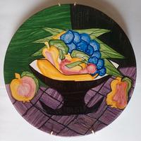 Piatto vintage dipinto a mano