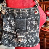 Borsetta a mano in jeans Guess 