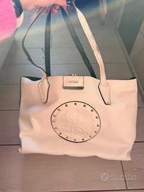 Borsa Guess bianca con logo