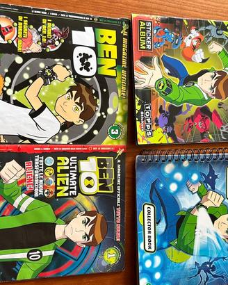 BEN TEN 10 COLLECTOR BOOK+32 CARD ALIEN FORCE+2 NU