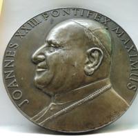 Medaglia papale bronzo papa giovanni xxiii 1962 co
