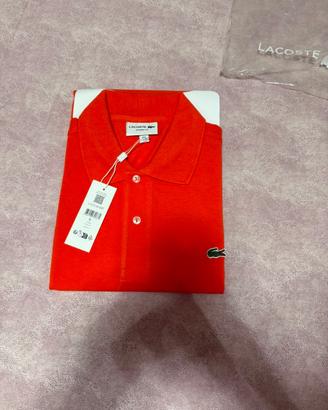 Polo Lacoste arancione taglia xl