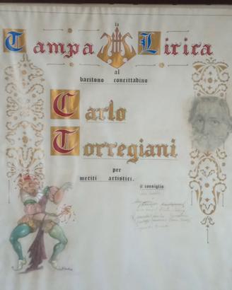 Miniatura su pergamena Cinello Losi