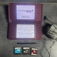 Nintendo DSi XL Bordeaux + 3 giochi originali