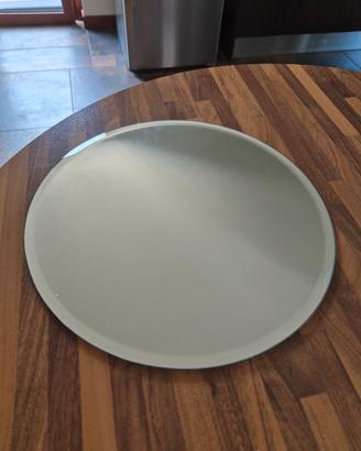 specchio tondo centrotavola nuziale diametro 30 cm