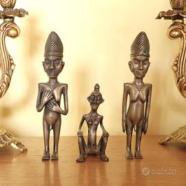 Sculture Africane Ere Ibeji Nigeria anni 50 bronzo