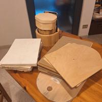 materiale grezzo per decoupage