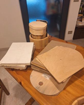 materiale grezzo per decoupage