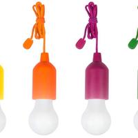 4 Lampadina Led Portatile Colorata casa campeggio 