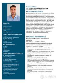 Resp.magazzino, operaio, manovale, impiegato