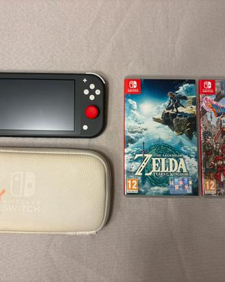Nintendo switch lite grigia + giochi
