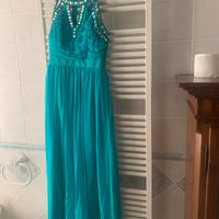 Abito lungo tufchese con piette