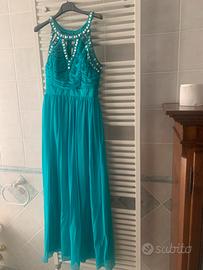 Abito lungo tufchese con piette