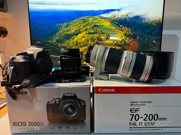 Canon EOS 2000D kit + EF 70-200 f4