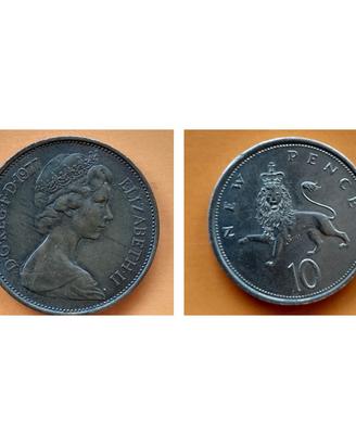 10 New  Pence  ELIZABETH II 1977