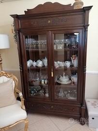 VETRINA IN LEGNO MASSELLO