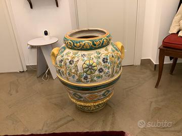 Orcio/vaso da interno ceramica siciliana/caltagiro