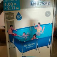 Piscina 4x2,1mt con pompa e filtro a sabbia