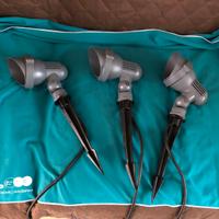 Faretti led da giardino lotto di 3