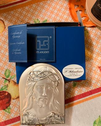 Icona sacra di Gesù Cristo in Argento ITS Argenti