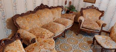 Salottino antiquariato 5 pezzi 