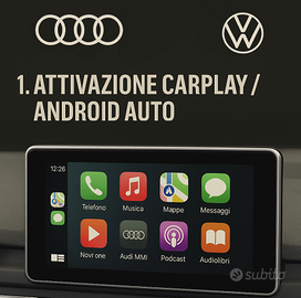 Attivazione Carplay & Android auto e Navigatore