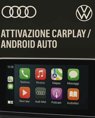 Attivazione Carplay & Android auto e Navigatore