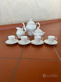 Set da caffè in porcellana bianca Richard Ginori –