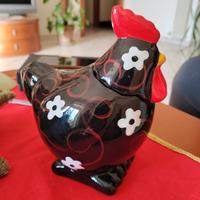 portaovetti forma di gallina con testa staccabile