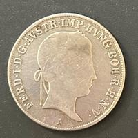 20 kreuzer austria argento 1844