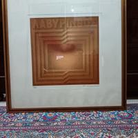 Vanni Viviani LITOGRAFIA d'autore 42X42 con cornic