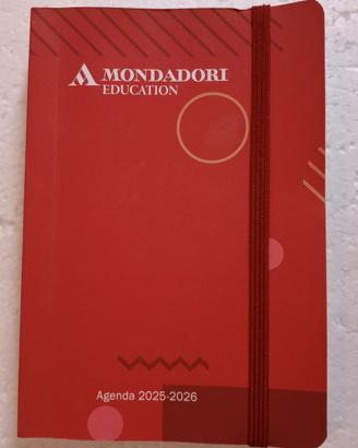 Agenda rossa "Mondadori Education" 2025-2026