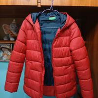 Giubbotto invernale rosso "benetton" 8-9 anni