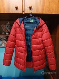Giubbotto invernale rosso "benetton" 8-9 anni