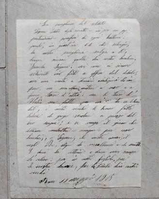 Manoscritto originale 1915 "La preghiera del solda