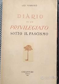 Libro Diario di un privilegiato sotto il fascismo