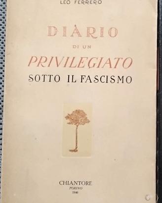 Libro Diario di un privilegiato sotto il fascismo