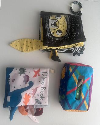 Set libri tattili tummy time