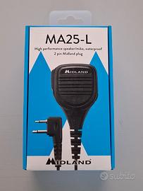 Microfono Midland MA25-L per G7 G9 PRO e XT