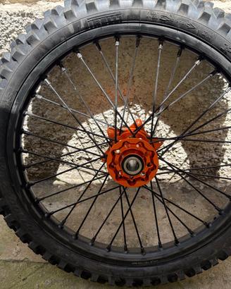 Coppia cerchi KTM exc 250 2012 completi di gomme e