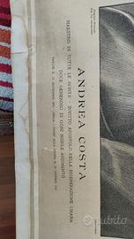 Raro Manifesto d'epoca Andrea Costa (inizio '900)