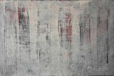 La nebbia e il bosco - Quadro astratto 70x100cm