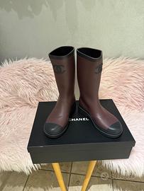 Stivali chanel gomma taglia 38 come nuovi