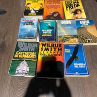 Lottto di 10 libri di Wilbur Smith