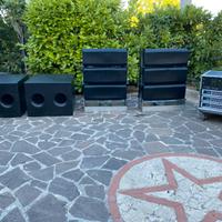 Impianto amplificazione QSC Line array ILA
