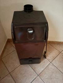 Stufa a legna e carbone in ghisa