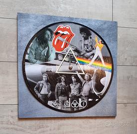 Vinile 33 giri a quadro omaggio alla Grande Musica