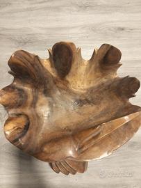 Ciotola arredo artigianale in legno 