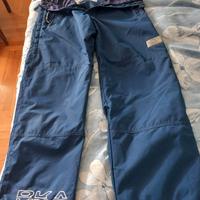Pantaloni da sci marca BKA con guanti e ghette