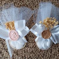 sacchettini bomboniera con fiori